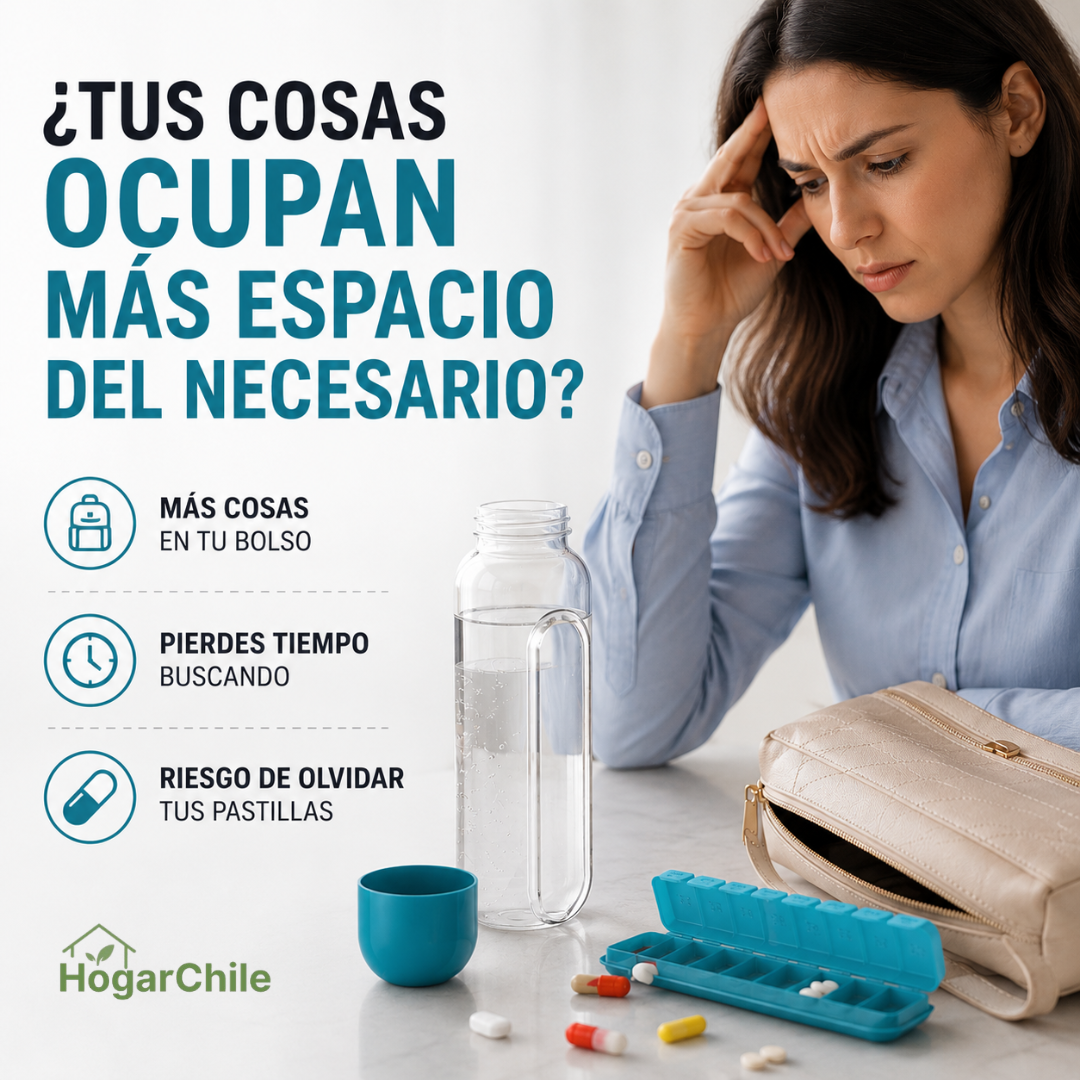 Botella Pastillero 3 en 1 | 600ML ⭐