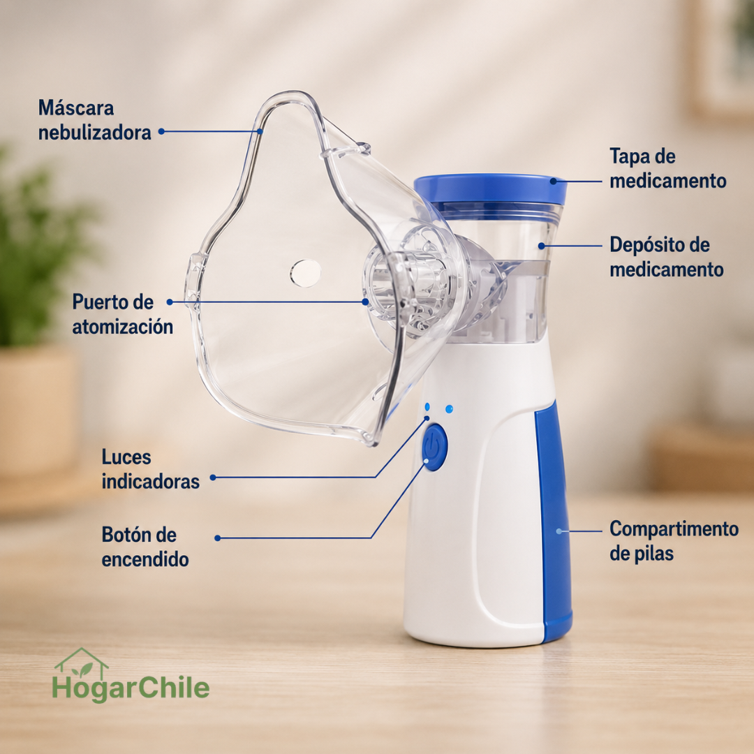 Nebulizador Portátil Premium | Silencioso y Compacto