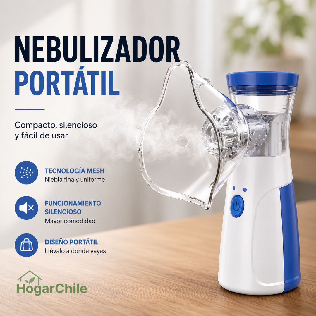 Nebulizador Portátil Premium | Silencioso y Compacto